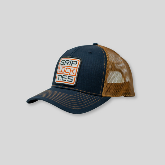 GripLockTies Trucker Hat - Brown