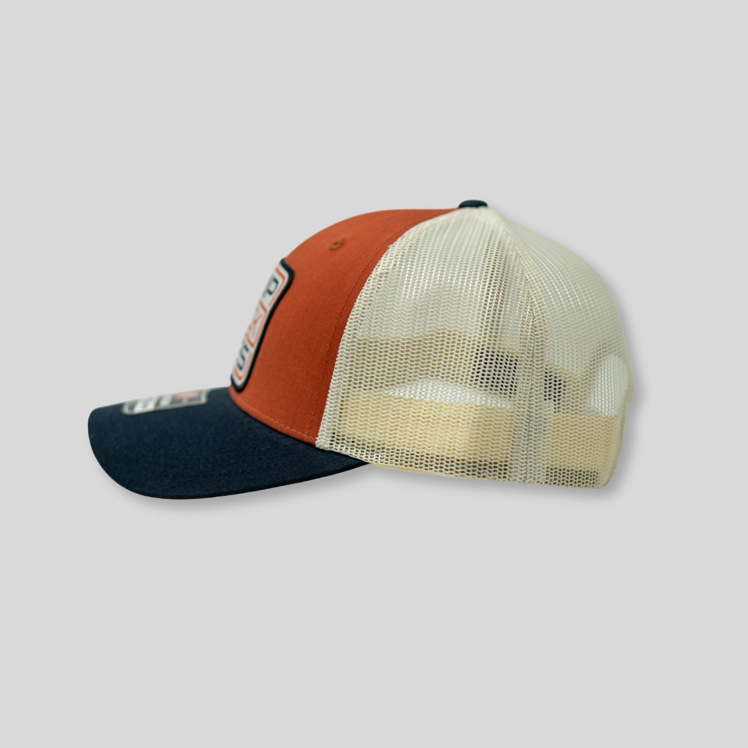 GripLockTies Low Profile Trucker Hat - Orange