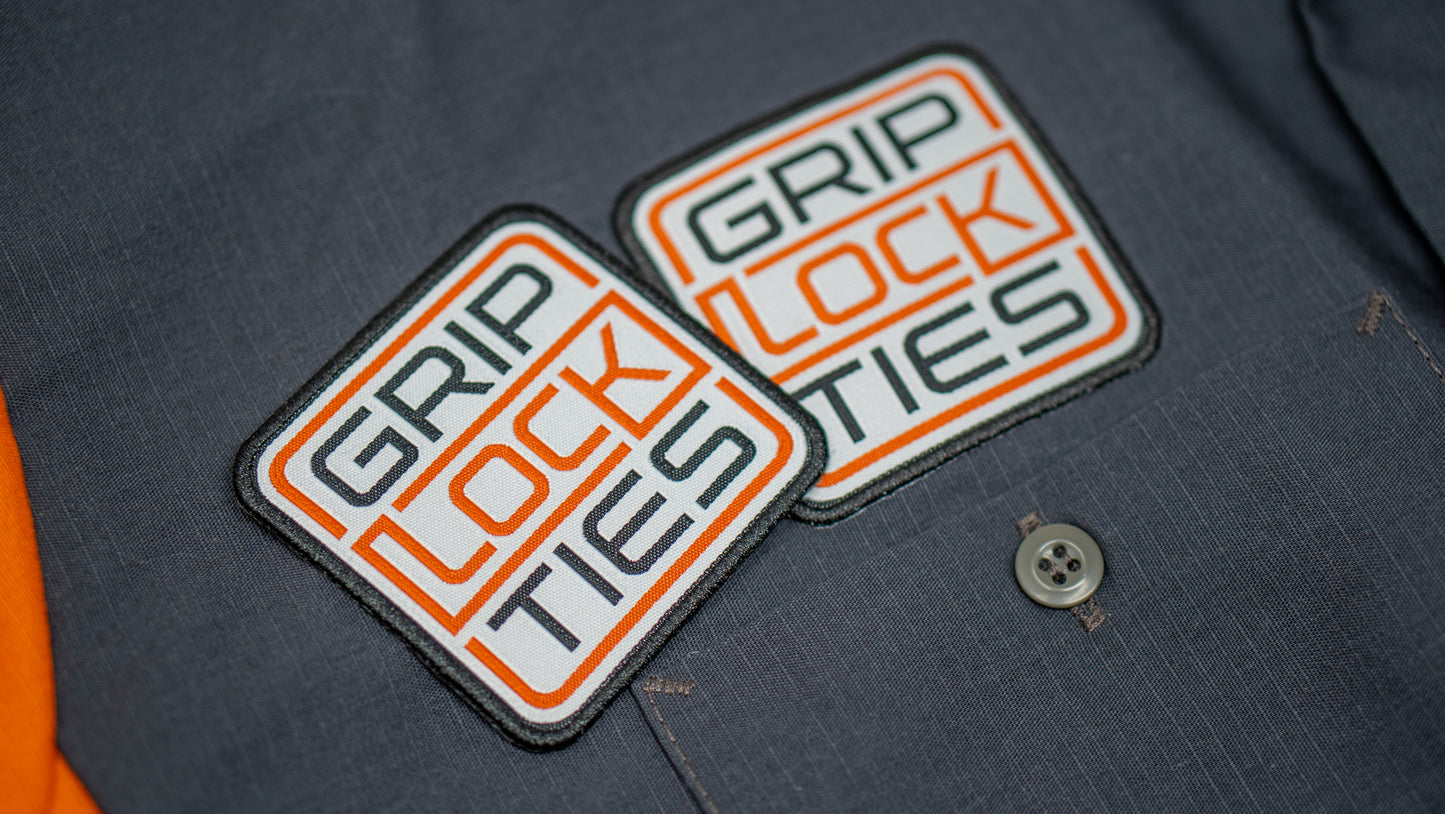 GripLockTies Iron-On Logo Patch