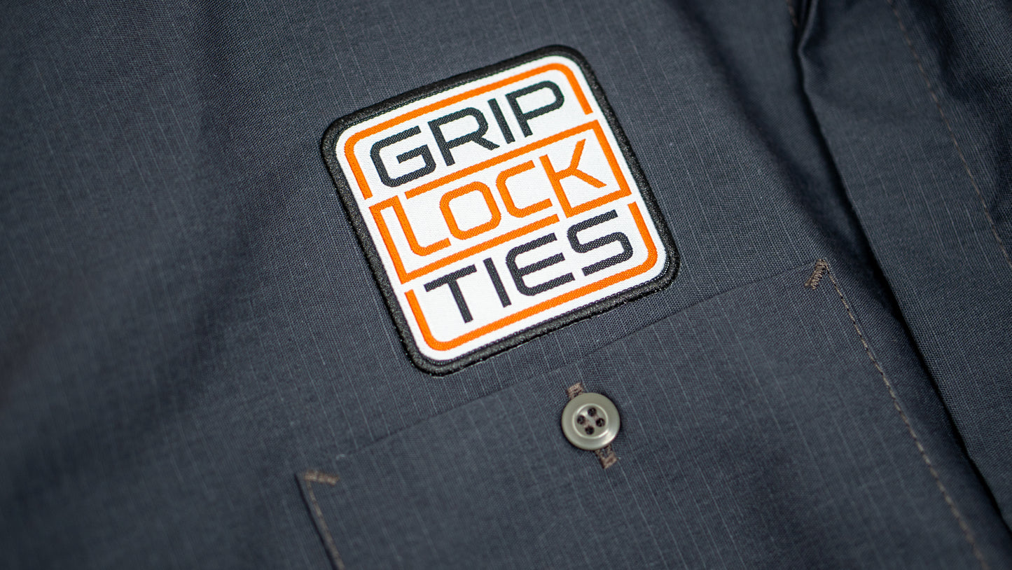 GripLockTies Iron-On Logo Patch