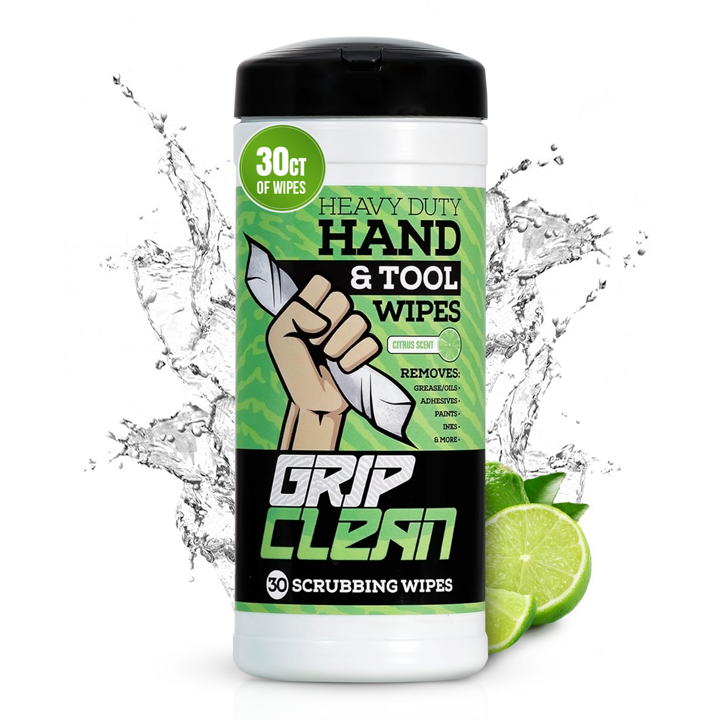 Grip Clean Hand and Tool Wipes
