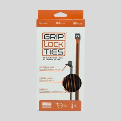 GripLockTies® 8" Ties - 48 Count