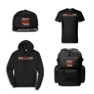 GripLockTies Tactical Backpack & Apparel Bundle