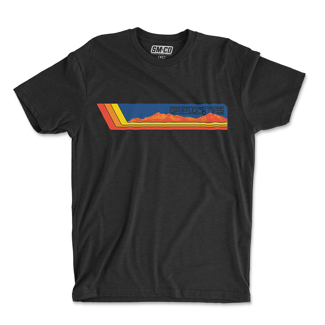 GripLockTies Retro-Mountain Skyline T-Shirt